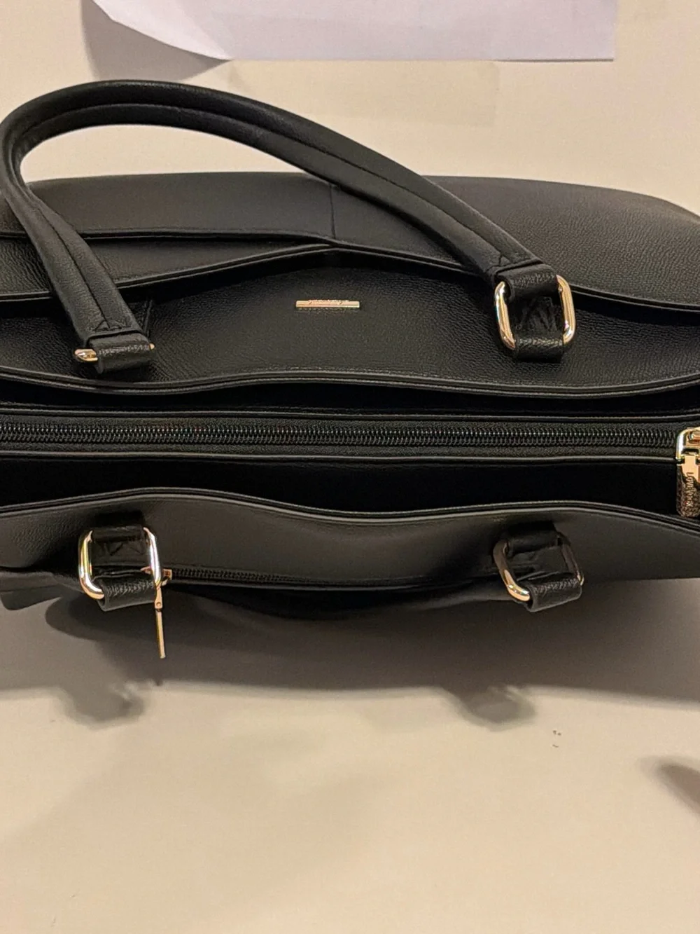NWOT Lovevook Faux Leather Black Laptop bag.